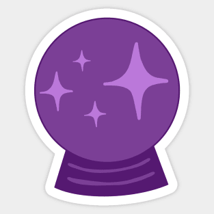 Purple Crystal Ball Sticker